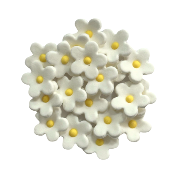 Cukrové kvety Jablone biele veľké 20ks