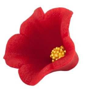 Cukrový kvet Zvonček malý červený 1ks