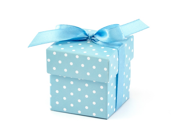 Darčeková krabička modrá 10ks DOPREDAJ!