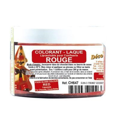 Farba na čokoládu Rouge (červená)