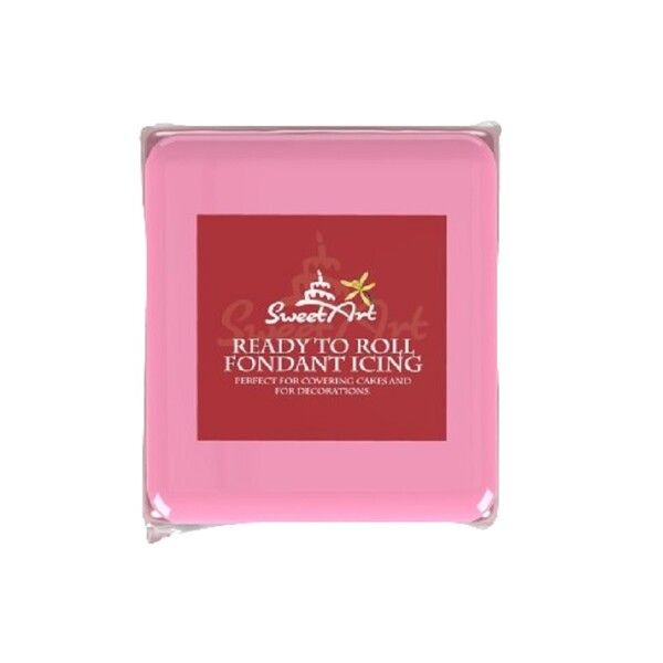 Farebný fondant Sweet Art ružový (Pink) 250g