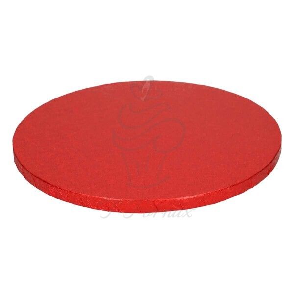 FC Červená tortová podložka kruh hrubá 25cm