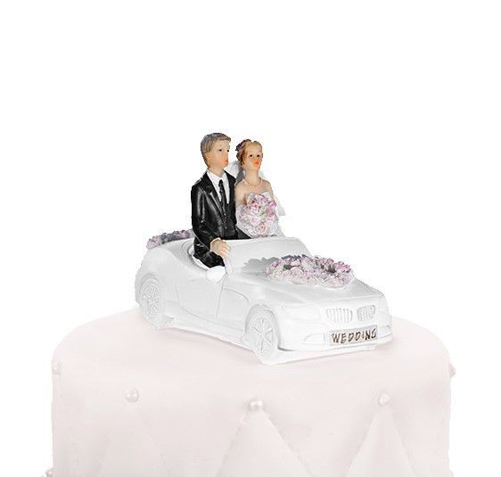 Svadobná figúrka Manželia v aute