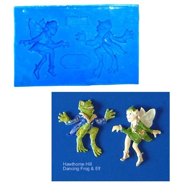 HH silikónová forma Elf a žaba (fairy frog & fairy elf)!