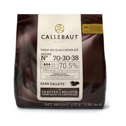 Horká belgická čokoláda 70% Callebaut 400g
