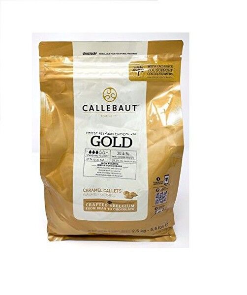 Karamel belgická čokoláda 30,4% Callebaut Gold 2,5kg