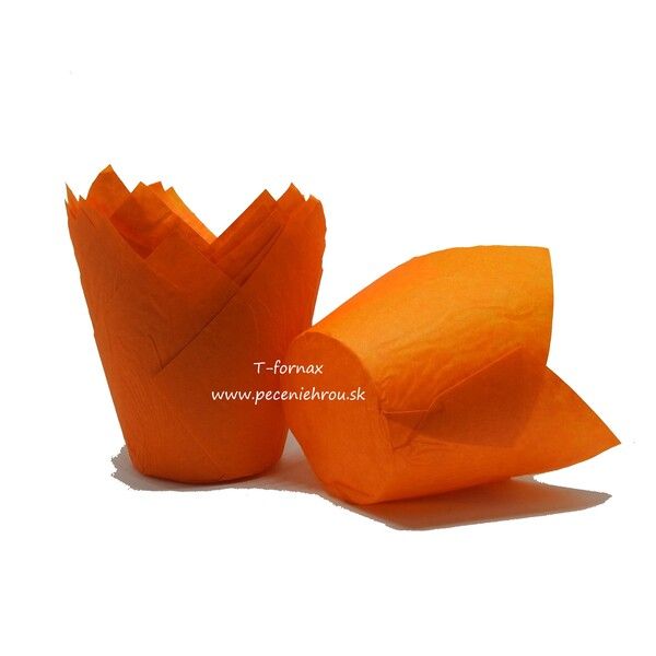 Košík na muffiny Tulip 50x150 oranžový 20ks