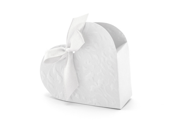 Krabička pre hostí srdce biele 10ks