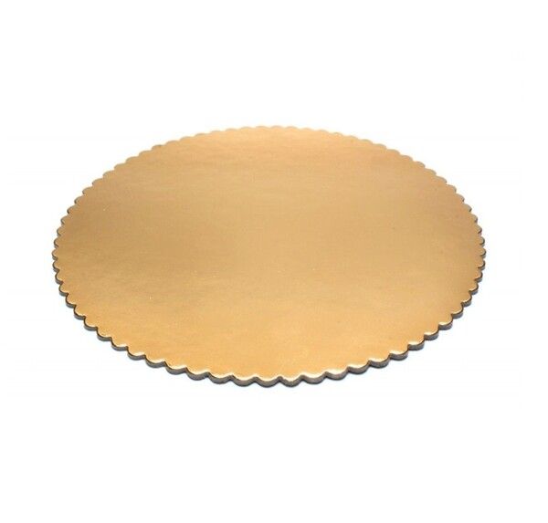 Podložka pod tortu kruh zlatá C 22cm 1ks