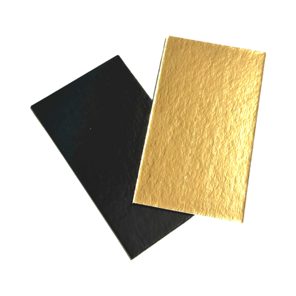 Lepenková podložka zlato-čierna obdĺžnik A 7x12cm 1ks