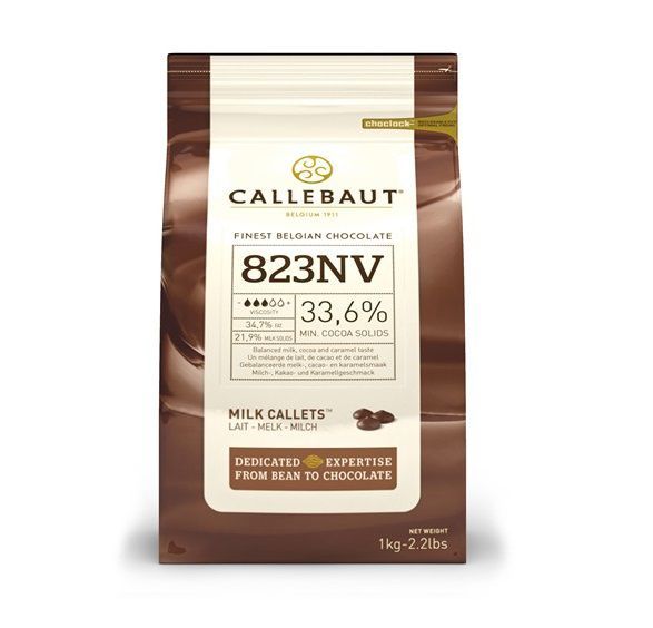 Mliečna belgická čokoláda 33,6% Callebaut 1kg