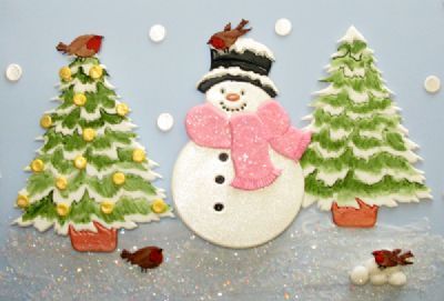 PC Veľký snehuliak a strom (Large snowman and tree) V!