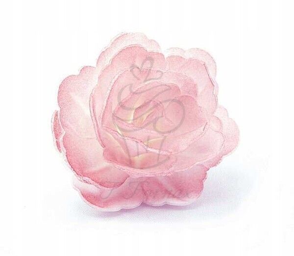 Oblátková ruža čínska ružová tieňovaná 1ks