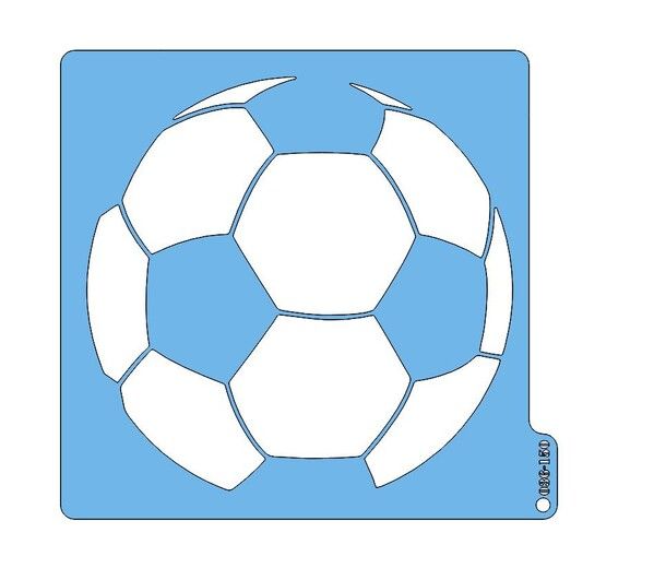 Stencil na tortu Futbalová lopta