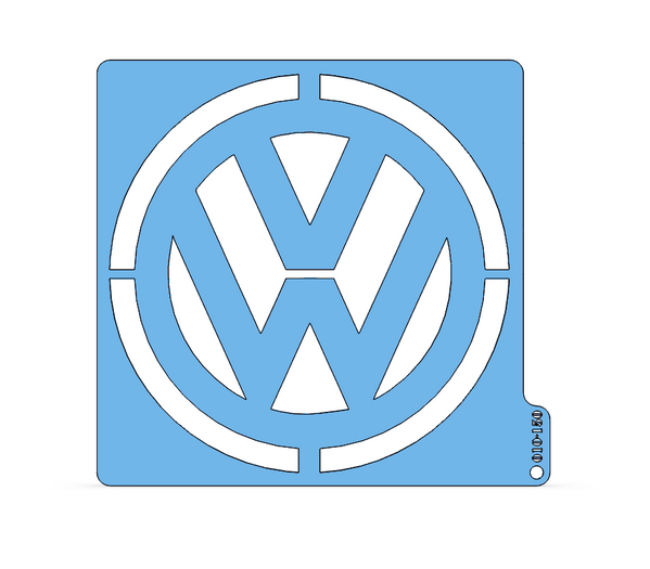 Stencil šablóna na tortu znak Volkswagen