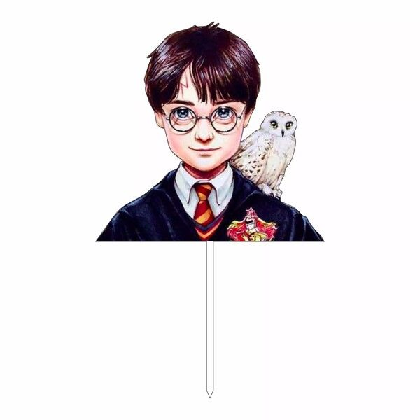 Zápich do torty Harry Potter a Hedviga